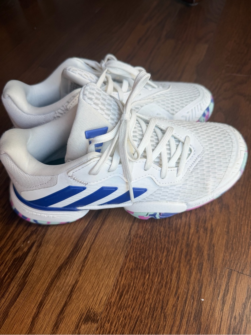Adidas Performance Barricade Kids Size 1 Tennis Shoes
